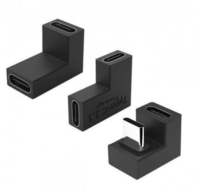 Alt view image 2 of 7 - HKCY UC-077 3pcs/lot USB 3.1 Type C Male Female to USB-C Female Power Data 10Gbps Adapter for NS SwitchPhone