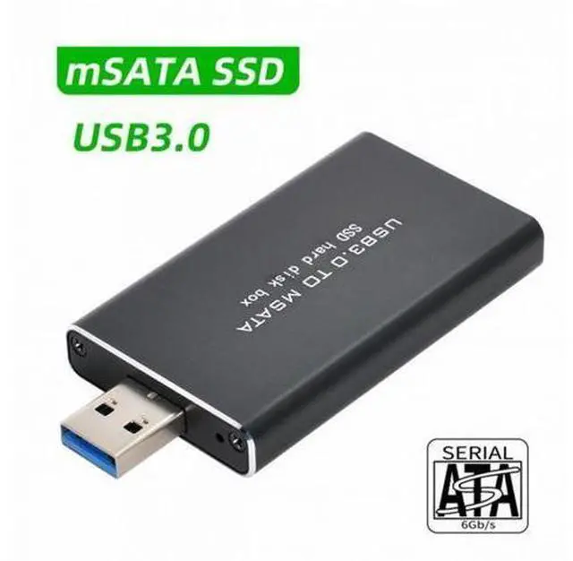 Alt view image 5 of 7 - Mini PCI-E mSATA to USB 3.0 External SSD PCBA Conveter Adapter Pen Driver Card with Case