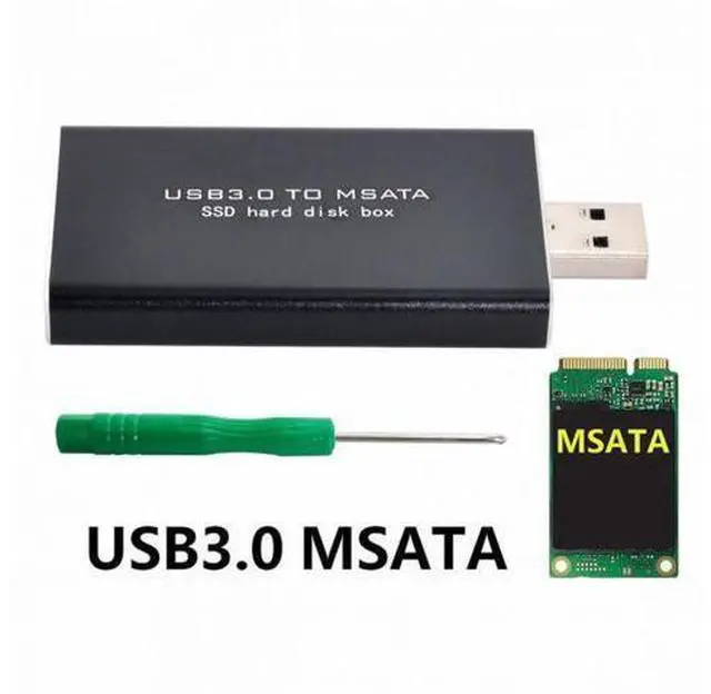 Alt view image 7 of 7 - Mini PCI-E mSATA to USB 3.0 External SSD PCBA Conveter Adapter Pen Driver Card with Case