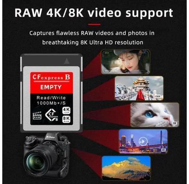 Alt view image 7 of 7 - CFexpress Type-B to NVME 2230 Memory Card Kit Case CFE CFB NGFF M-key Adapter Compatible with XS Camera 8K RAW PCIe Expansion
