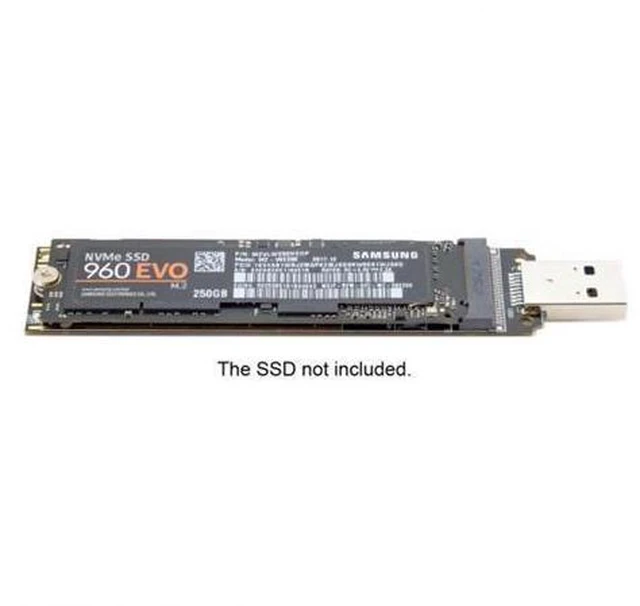 Alt view image 4 of 7 - SM USB 3.0 to Nvme M-key M.2 NGFF SSD External PCBA Conveter Adapter Card Flash Disk Type