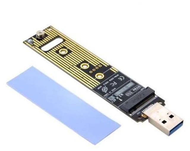 Alt view image 7 of 7 - SM USB 3.0 to Nvme M-key M.2 NGFF SSD External PCBA Conveter Adapter Card Flash Disk Type