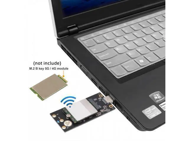 Alt view image 5 of 7 - NGFF M.2 Key-B WWAN to USB 3.0 Adapter Riser Card w SIM Slot For 3G/4G/5G LTE Wireless Module Modem Card