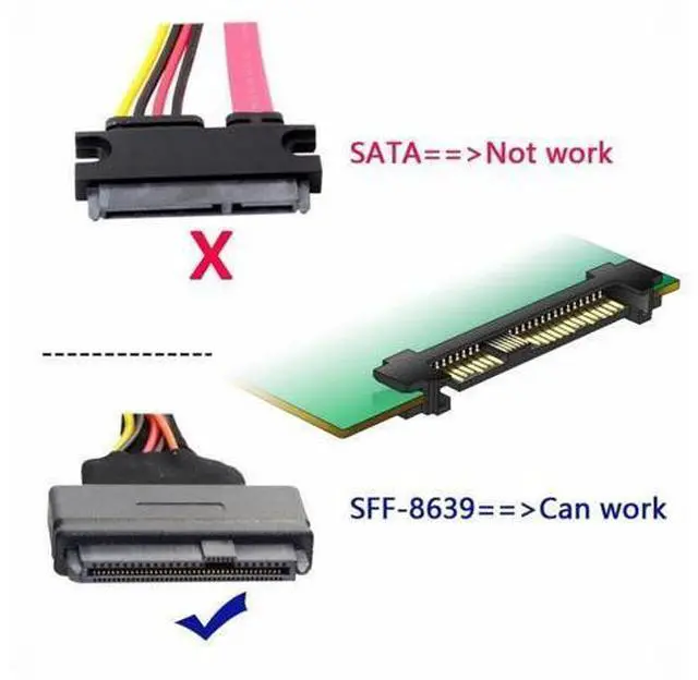 Alt view image 5 of 7 - PCI-E 4.0 x1 Lane PCI Express Host to U.3 U3 Kit SFF-8639 SSD Adapter for Motherboard Compatible with PM1735 NVMe PCIe SSD