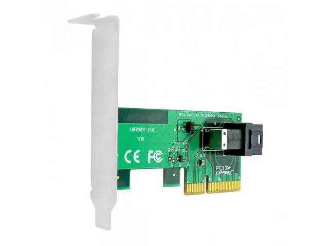 Alt view image 2 of 7 - HKCY SF-024 PCI-E 4X to U.2 U2 Kit SFF-8639 NVME PCIe SSD Adapter for Mainboard SSD 750 p3600 p3700 M.2 SFF-8643