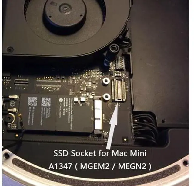 Alt view image 6 of 7 - M.2 NGFF M-Key NVME SSD Convertor Card for 2014 Macbook Mini A1347 MEGEN2 MEGEM2 MEGEQ2 SA-003