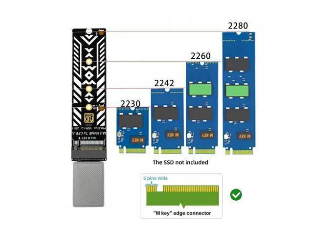 Alt view image 5 of 7 - CFexpress Type-A to NVME 2230 2240 2260 2280 Memory Card Kit Case CFE CFA NGFF M-key Adapter for Camera 8K RAW PCIe Expansion