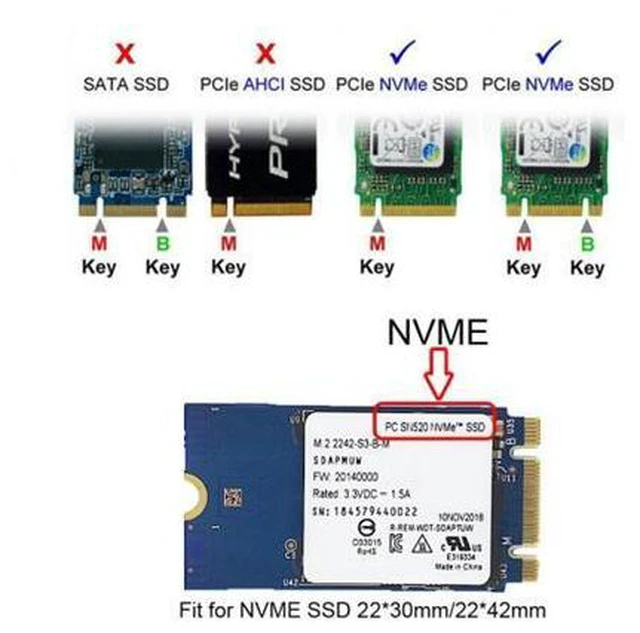 Alt view image 2 of 7 - M.2 NGFF M-Key NVME SSD Convert Card fit for Macbook Pro 2016 2017 13" A1708 A1707 A1706 SA-023