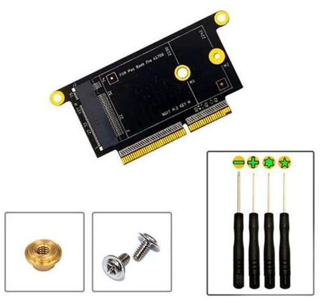 Alt view image 5 of 7 - M.2 NGFF M-Key NVME SSD Convert Card fit for Macbook Pro 2016 2017 13" A1708 A1707 A1706 SA-023