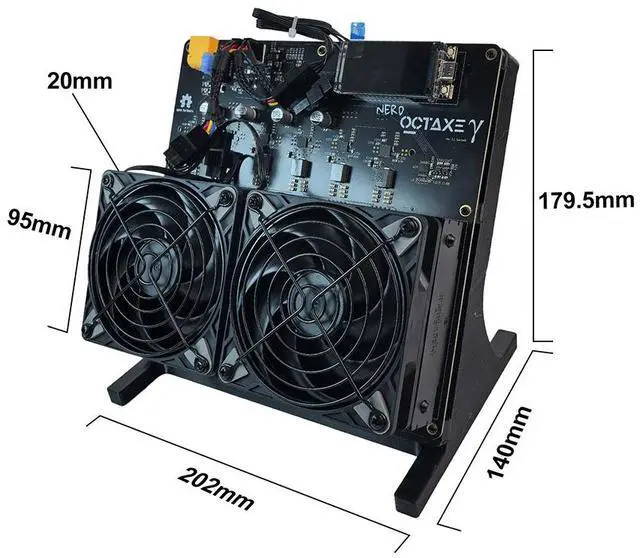 Alt view image 3 of 5 - DigLucky NerdOctaxe 12T Server Data Processing Module, Desktop Cryptographic Compute Node (4-Pack)
