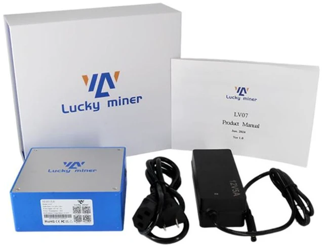 Alt view image 4 of 4 - DigLucky Lucky Miner LV07 1.0 TH/s SHA256 Desktop Solo Miner, 25W Micro-Power ASIC Miner Node, Whisper-Quiet Bitcoin Crypto Miner with 2.4GHz WiFi, Home Office Compatible, 1 Set