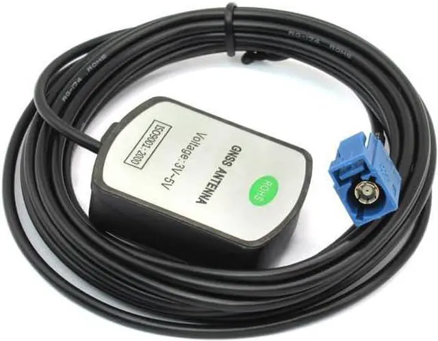 Main image of Vehicle Waterproof Active GPS Navigation Antenna Fakra Type C Blue Magnet Mount for Audi Ford Dodge RAM GM Chevy Chevrolet GMC Jeep Cadillac BMW Audi Benz Car Truck SUV Head Unit