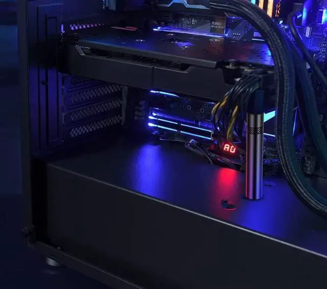 Alt view image 2 of 5 - Graphics Card GPU Support Bracket, GPU Sag Bracket Video Card Stand GPU Holder Graphics Card Support with Magnet and Rubber Pad