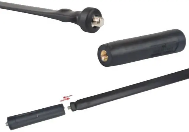 Alt view image 2 of 2 - Foldable CS Tactical SMA Female Ham Radio Antenna 2-Pack Dual Band VHF UHF 136-520MHz 42.5 inch Antenna for Kenwood Baofeng BF-F8HP UV-5R UV-82 BF-888S GT-3 Ham Two Way Radio Walkie Talkie