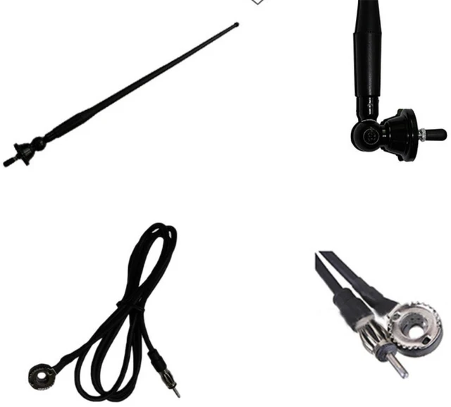 Alt view image 3 of 4 - Waterproof Marine Antenna Rubber Duck Dipole Flexible Mast FM AM Antenna for Boat Radio Car ATV UTV RZR Tractor Motorcycle Yacht Black