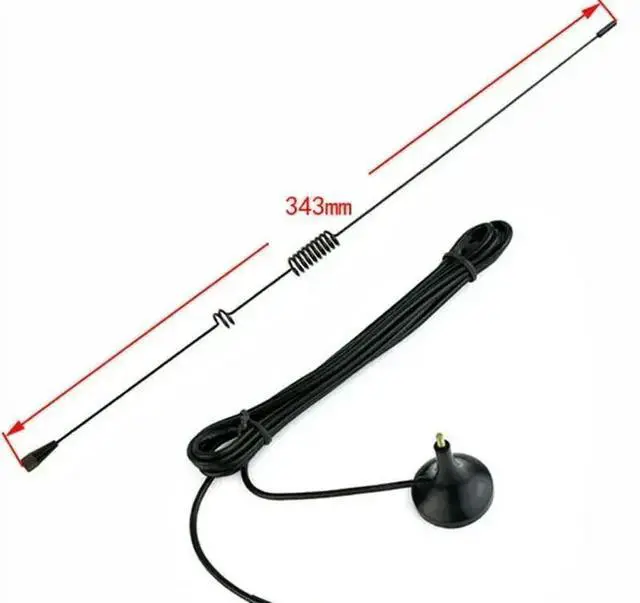 Alt view image 6 of 6 - VHF UHF Ham Radio Police Scanner Amateur Radio Mobile Radio Scanner Antenna Magnetic Base BNC Male Antenna Compatible with Uniden Bearcat Whistler Radio Shack Police Scanner Ham Radio