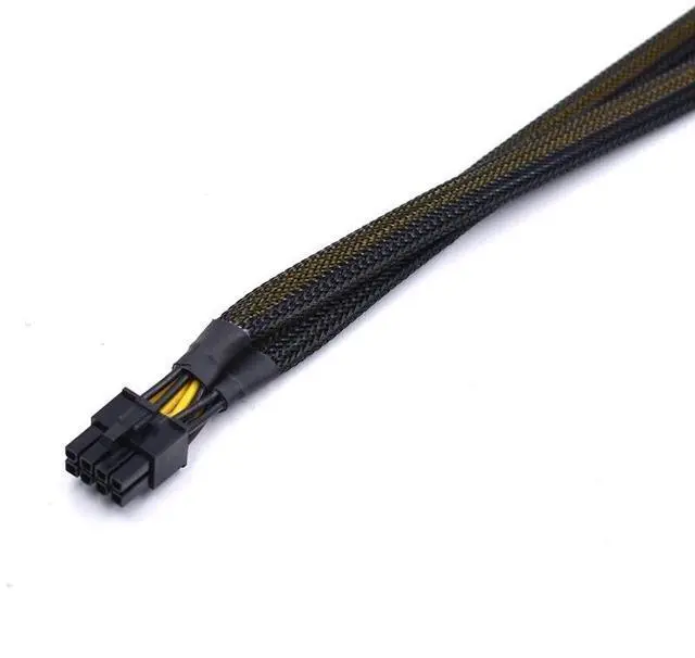 Alt view image 3 of 3 - CPU 8 Pin Male to Dual 8 Pin(6+2) Male PCIe Power Adapter Cable for Dell PowerEdge R720 720XD R730 and NVIDIA Tesla GPU J30DG 15-inch(38cm)