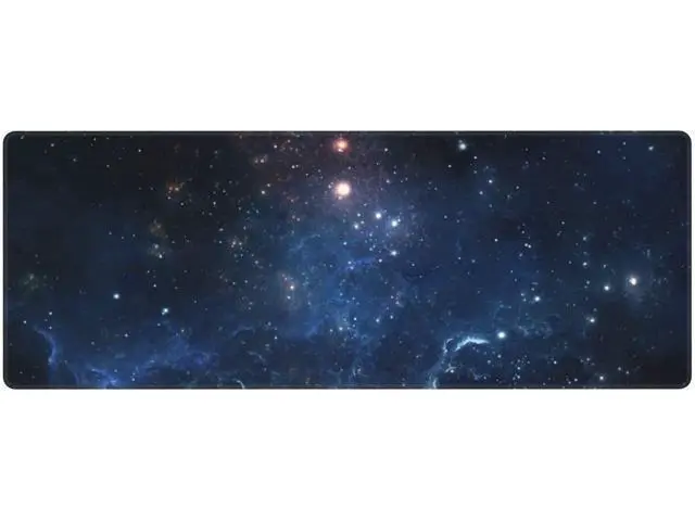 Alt view image 2 of 6 - XXL Space Galaxy Desk Mouse Pad Large Gaming Keyboard Mat Cool Extended Laptop Mouse Pad for Office Company 31.5 X 11.8 Inch
