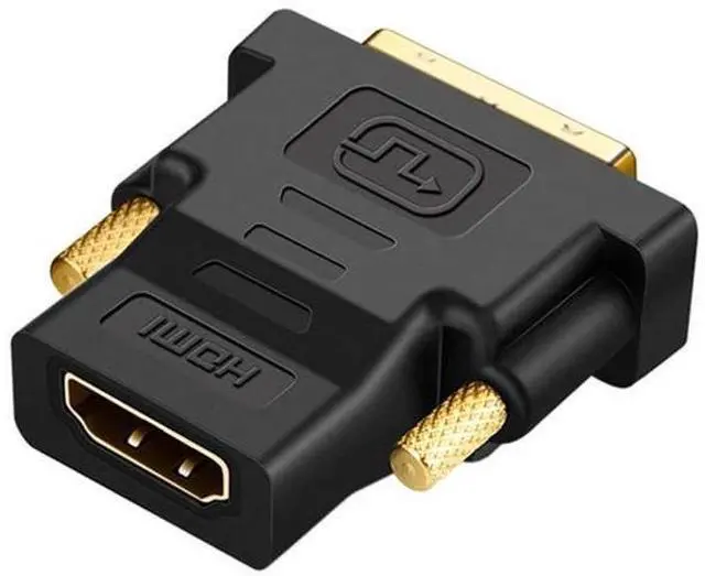 Alt view image 2 of 6 - CableCreation DVI to HDMI Adapter, Bi-Directional DVI Male to HDMI Female Converter, Support 1080P, 3D for PS5,PS4,TV Box,Blu-ray,Projector,HDTV