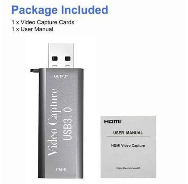 Alt view image 7 of 7 - HDMI To USB 3.0 Video Capture Card 1080P HD Recorder Game/Video Live Streaming For Windows, Android & MacOS Suitable For High-definition Acquisition, Teaching Records, Medical Imaging