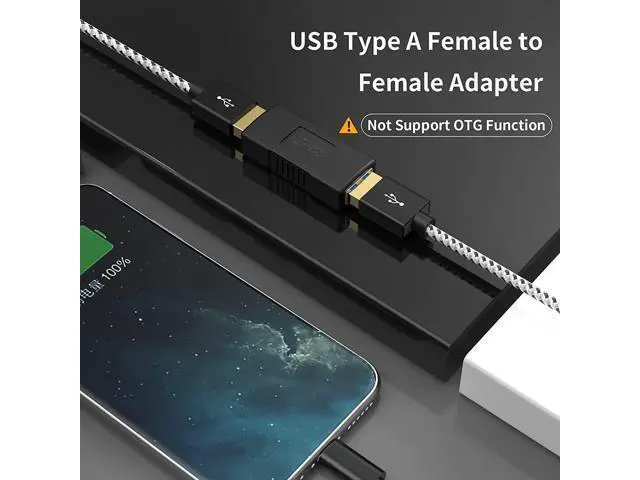 Alt view image 3 of 7 - USB 3.0 Coupler, CableCreation 2 Pack USB 3.0 Type A Female to Female Extension Adapter, USB to USB Adapter, Black
