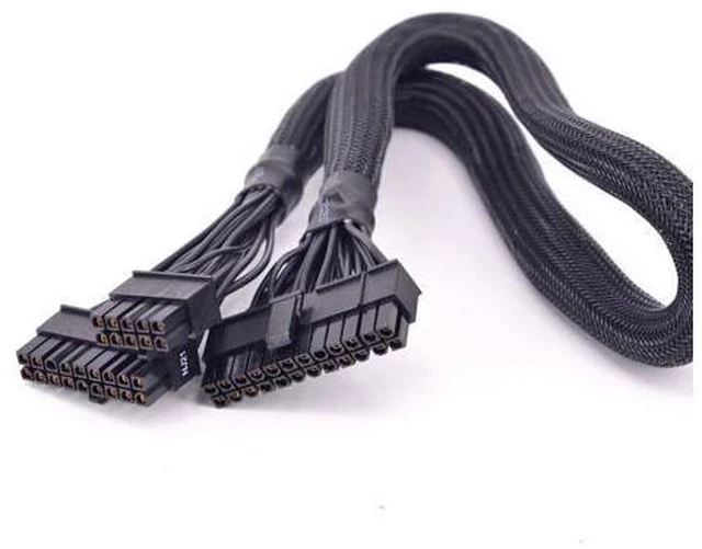 Alt view image 3 of 3 - 24Pin ATX Power Supply Cable 18+10Pin to 20+4 Pin Sleeved for Seasonic X-Series X-1250 X-1050 X-850 X-750 X-650 KM3 PSU Modular