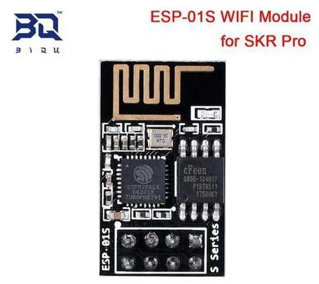 Main image of Module WIFI série ESP01S ESP8266, émetteur-récepteur sans fil, capteur Wifi en développement pour carte d'imprimante 3d SKR PRo ESP-01S