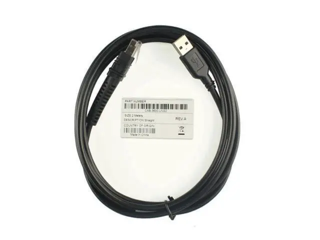 Alt view image 2 of 3 - Cable de datos para escáner Zebra LI3608 LI3678 DS3608 DS3678, Cable de escáner de código de barras, USB, 2M, nuevo