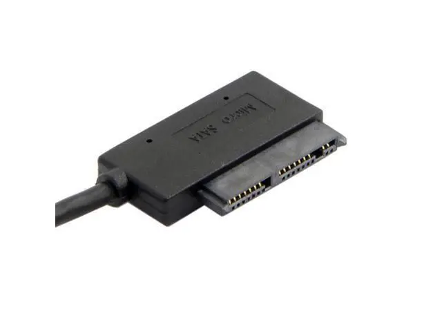 Alt view image 3 of 3 - Micro SATA 7+9 16 Pin 1.8" 90 Degree Angled Hard Disk Driver SSD Adapter to USB 3.0 Cable 10cm