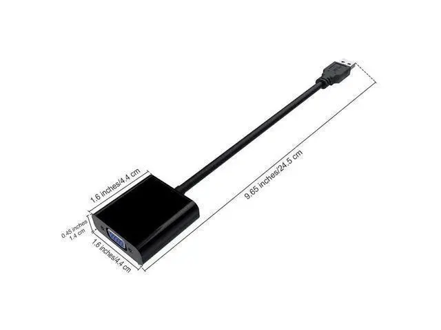 Alt view image 4 of 5 - 3.0 To VGA Adapter Cable External Graphic Card Video Multi-display Converter Adapter For PC Laptop Windows 7 8 10