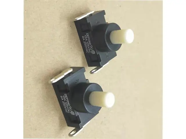 Alt view image 7 of 7 - 1pc 2plug 250VAC 6A/ 125V 13A Self-Locking Power Button For DEFOND DPC-1114 Switch For High Power Vacuum Cleaner Parts