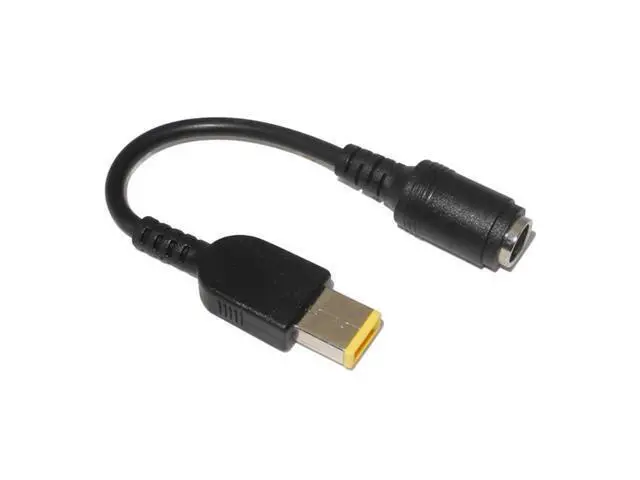 Alt view image 3 of 3 - 7.9*5.5mm Round Jack to Square Plug Adapter Charger Converter Cable For Lenovo Laptop