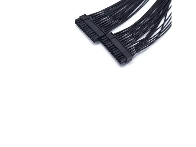 Alt view image 2 of 3 - ATX 24Pin 1 To 2 Port Power Supply Extension Cable PSU Male To Female Splitter 24PIN Extension Cable