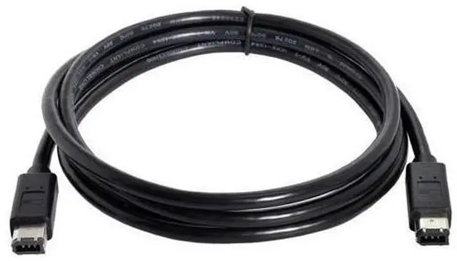 Main image of OIAGLH 5ft 6 pin Male to 6 pin Male Clear Firewire 400/400 Cable for IEEE 1394 devices