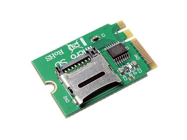 Alt view image 3 of 3 - M2 NGFF Key A.E WIFI Slot to Micro-SD SDHC SDXC TF Card Reader T-Flash Card M.2 A+E Card Adapter Kit