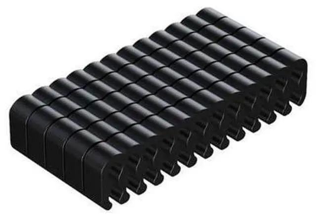 Main image of PVC Clamp Cable Clip Organizer Dresser for 2.5-3.2mm PC Power Cord Wiring 8/24 Pin Computer Cable Manager(24PINX5)