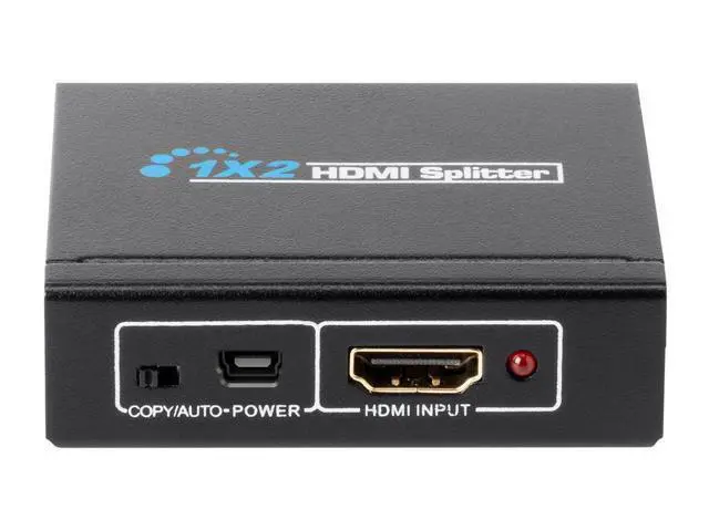 Alt view image 3 of 7 - Monoprice Blackbird 4K Mini 1x2 HDMI Splitter | USB-Powered, 4K Ultra HD, 1080p @60Hz