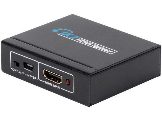 Alt view image 7 of 7 - Monoprice Blackbird 4K Mini 1x2 HDMI Splitter | USB-Powered, 4K Ultra HD, 1080p @60Hz