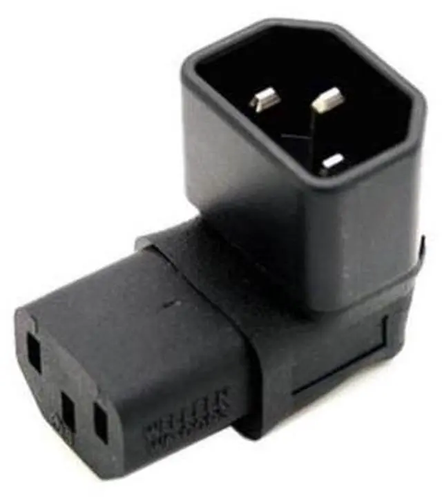 Main image of Up Direction Right Angled 90 Degree IEC Female C13 to IEC Male C14 Power Adapter