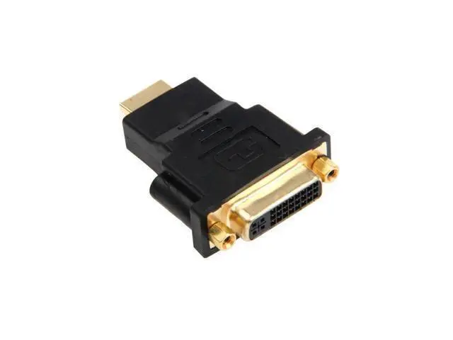 Alt view image 2 of 2 - DVI male to HDMI-compatible female adapter DVI (24 + 5) to HD connector for pc laptop TV