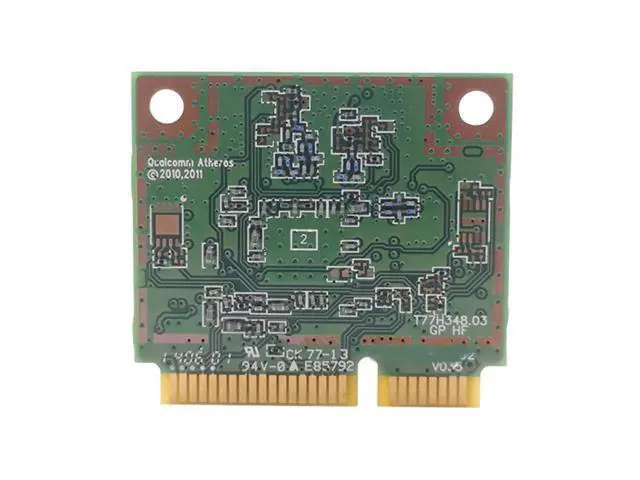 Alt view image 2 of 3 - Dual Band Wireless PCI Express Network Adapter 2.4GHz + 5GHz Dual Band, AR5B22 Mini PCI-E Card with Bluetooth-com 4.0