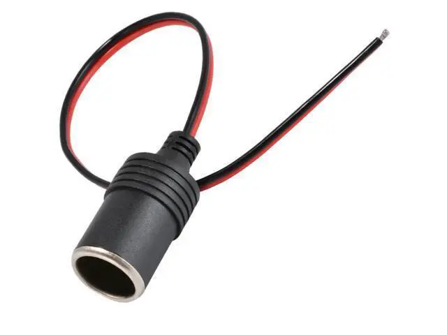 Alt view image 2 of 3 - 1pcs 12V/24V 10A Power Cigarette Lighter Connector Plug with Female Socket Plug Red Light Car Navigation Car Charger Plug