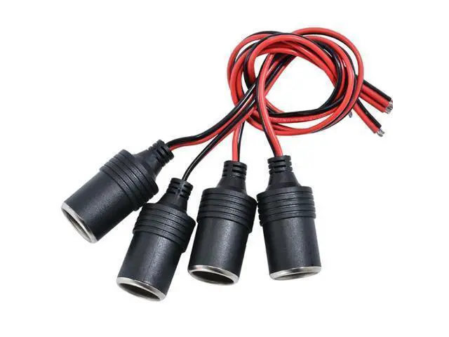 Alt view image 3 of 3 - 1pcs 12V/24V 10A Power Cigarette Lighter Connector Plug with Female Socket Plug Red Light Car Navigation Car Charger Plug