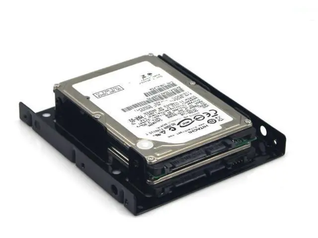 Alt view image 3 of 3 - Eunaimee 2 of 2.5"SSD/Hard Drive to 3.5" Drive Bay Adapter Mounting Bracket HDD Converter Tray, support 2pcs SSD Drive