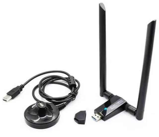 Main image of Wireless Network Card 1200Mbps Long Range AC1200 Dual Band 5G+2.4G Wireless USB 3.0 WiFi Adapter 802.11Ac Wifi Antennas