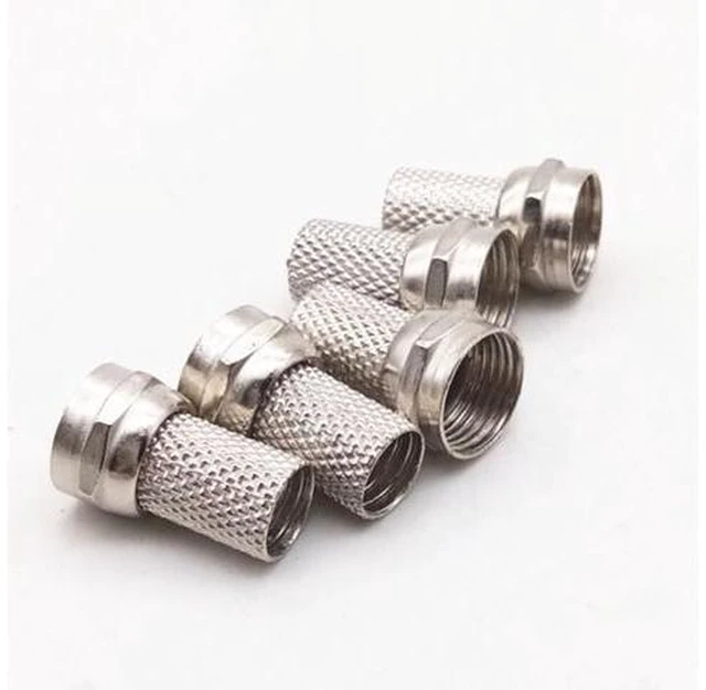 Alt view image 2 of 3 - 10pcs 75-5 Thread F Head Inch Metric System Self-tightening F Head Set-top Box Connector Cable TV Distributor Connector