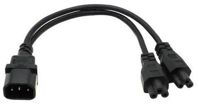 Main image of IEC 320 C14 Male Plug to 2XC13 C5 C7 C13 Female Y Type Splitter Power Cord,C14 to 2ways C13 Power Adapter Cable 250V/10Acable(pw-040)