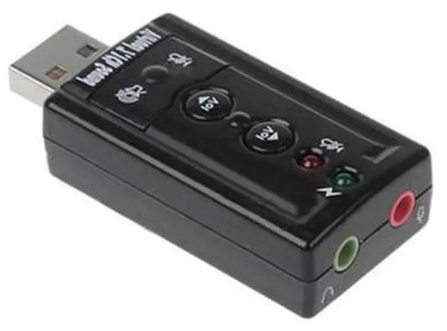Main image of Mini External USB To 3.5mm Microphone Headphone Jack Stereo Headphone Mix Sound Card Audio Adapter Laptop Speaker Connector