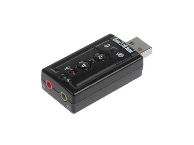Alt view image 3 of 3 - Mini External USB To 3.5mm Microphone Headphone Jack Stereo Headphone Mix Sound Card Audio Adapter Laptop Speaker Connector