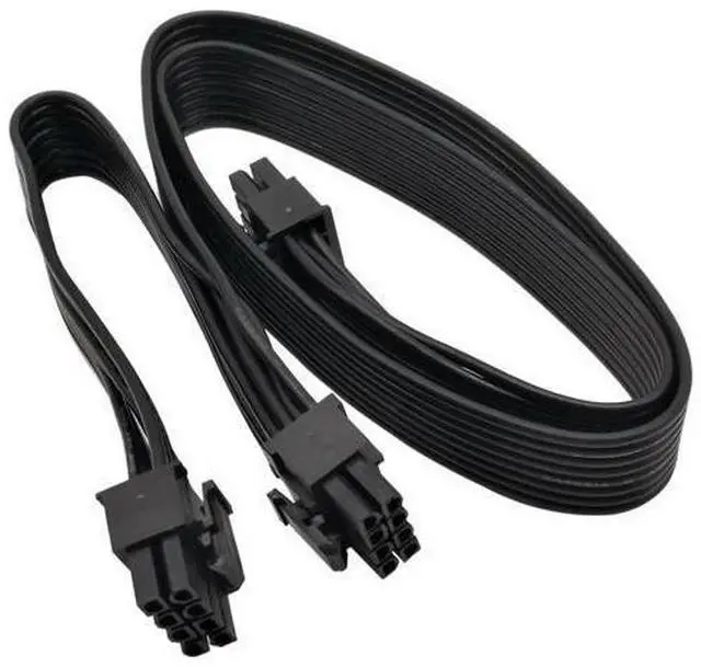 Main image of Pcie 8 Pin Male To Dual Pcie 2X 8 Pin (6+2) Male Power Adapter Cable For Seasonic Power Supply 25-Inch+9-Inch (63Cm+23Cm)